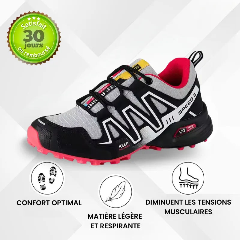 Chaussures de marche à confort orthopédique femme