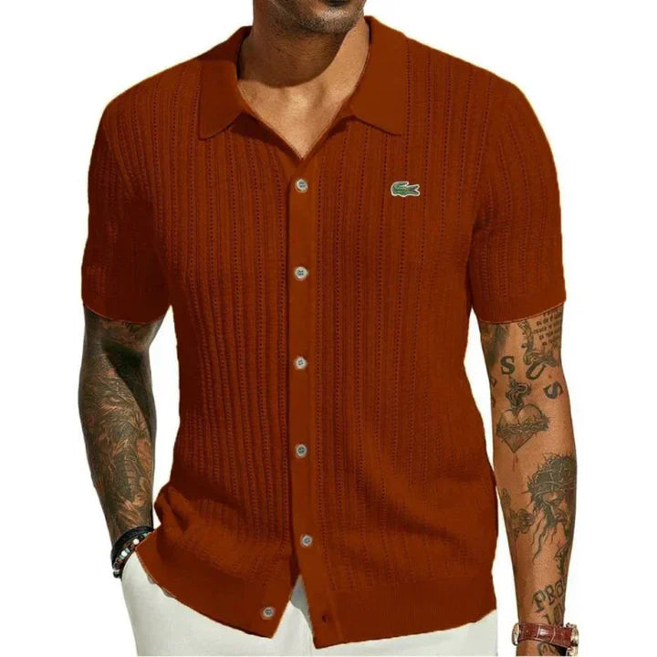 LAC0STE™Chemise classique cintrée pour homme