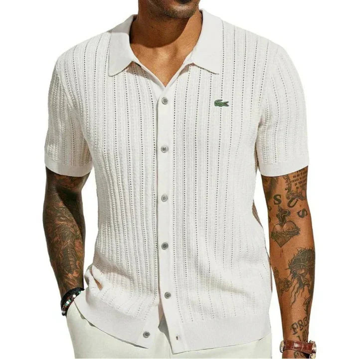 LAC0STE™Chemise classique cintrée pour homme