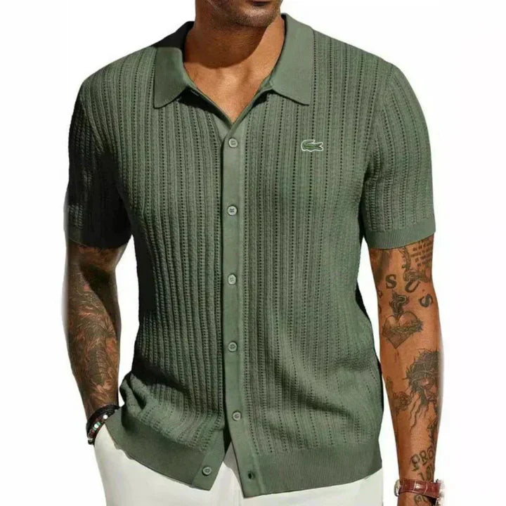LAC0STE™Chemise classique cintrée pour homme