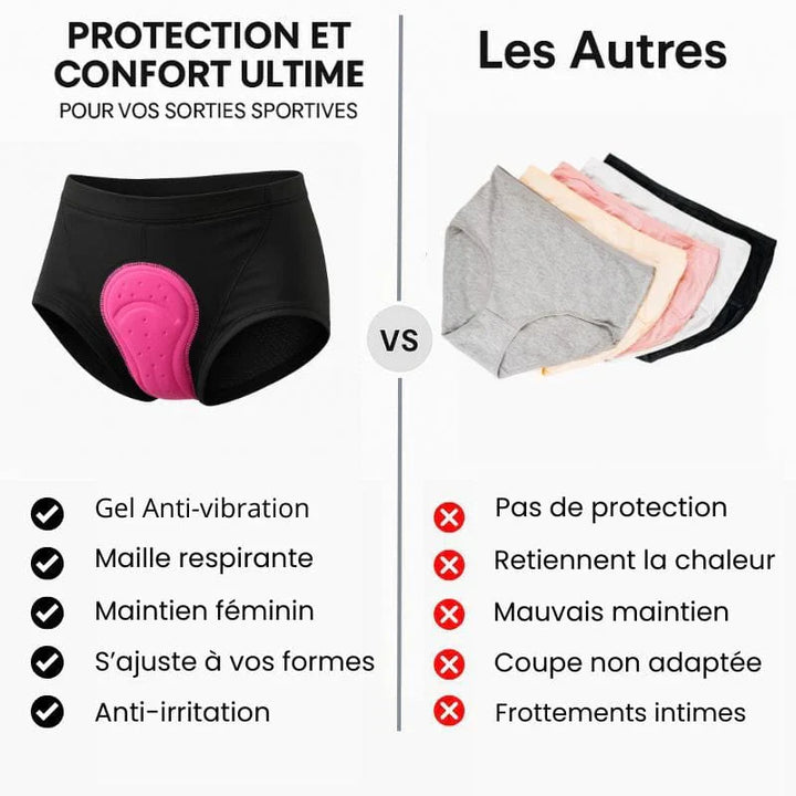 Culotte femme Gel 5D Ozalo Gsx™ – La première culotte vraiment conçue pour la route.