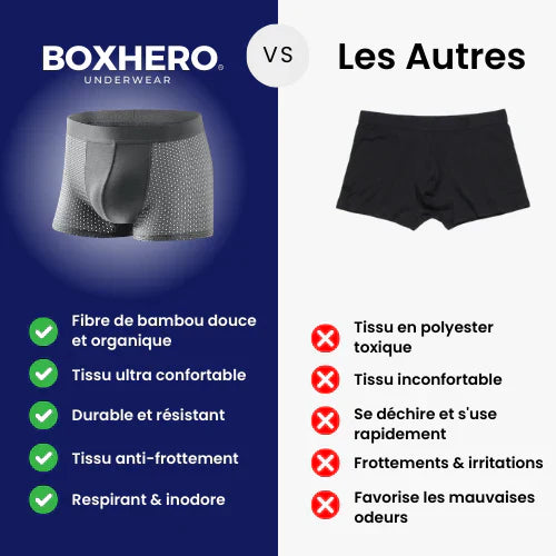 BOXER EN FIBRE DE BAMBOU - CONFORT RÉVOLUTIONNÉ TOUT AU LONG DE LA JOURNÉE