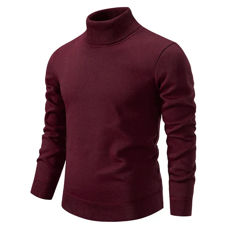 Pull à Col Roulé Classique pour Homme